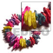 Natural Multicolored Elastic Coco Chips