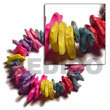 Natural Multicolored Elastic Coco BFJ5071BR Shell Beads Shell Jewelry Coco Bracelets