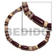 Natural hammer shell Heishe BFJ5074BR Shell Beads Shell Jewelry Seeds Bracelets