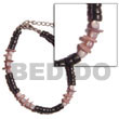 Natural Black 4-5mm Coco Pokalet   BFJ5080BR Shell Beads Shell Jewelry Shell Bracelets
