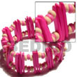 Natural Pink Coco Stick   Pink & BFJ5089BR Shell Beads Shell Jewelry Coco Bracelets