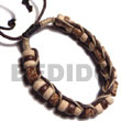 Natural 7-8mm Coco Pokalet and Mahogany Cylinder Beads