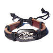 Natural Surfer Leather Bracelet With BFJ5297BR Shell Beads Shell Jewelry Leather Bracelets