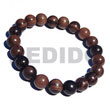 Natural Elastic Hardwood Beads BFJ5308BR Shell Beads Shell Jewelry Wooden Bracelets