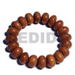 Natural Elastic Unisex Bracelets Hard BFJ5326BR Shell Beads Shell Jewelry Wooden Bracelets