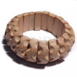 Natural Raw Natural Wooden Bangle BFJ648BL Shell Beads Shell Jewelry Wooden Bangles