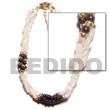 Natural Twisted Troca Rice Bead & BFJ680BR Shell Beads Shell Jewelry Shell Bracelets