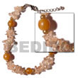 Natural Clear Stone Crystals In Brown Tones W/