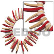 Natural Elastic Red nat. White Coco BFJ940BR Shell Beads Shell Jewelry Coco Bracelets