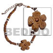Natural 2-3mm Coco Pokalet. Nat. BFJ967BR Shell Beads Shell Jewelry Coco Bracelets