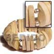 Natural Natural Wood Elastic Bangle BFJ010BL Shell Beads Shell Jewelry Wooden Bracelets