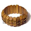 Natural Robles Wood   Groove Bangle BFJ016BL Shell Beads Shell Jewelry Wooden Bangles