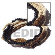 Natural 2-3 Mm 5 Rows Coco Pokalet BFJ5041BR Shell Beads Shell Jewelry Coco Bracelets