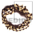 Natural 2-3mm Coco Pokalet 5 Rows BFJ5049BR Shell Beads Shell Jewelry Coco Bracelets