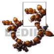 Natural Lambada Bracelet BFJ5055BR Shell Beads Shell Jewelry Wooden Bracelets