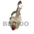 Natural Troca Guitar Brooch BFJ002BP Shell Beads Shell Jewelry Brooch