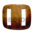 Natural Rectangular Blacktab Buckle 69mmx57mm