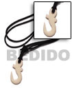 Natural 40mm Celtic Carabao White Bone Anchor On