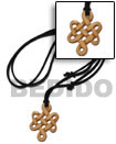 Natural Celtic Knot Antique Carabao Natural Bone 40mm