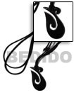 Natural Celtic Black Carabao Horn BFJ1427NK Shell Beads Shell Jewelry Surfer Necklace