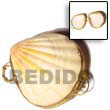 Natural Piktin Shell Coin Purse - BFJ006CP Shell Beads Shell Jewelry Shell Coin Purse