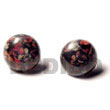 Natural Black C. Button Earrings BFJ009ER Shell Beads Shell Jewelry Resin Earrings