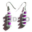 Natural 4-5 Mm Coco Heishe Bright BFJ265ER Shell Beads Shell Jewelry Coco Earrings