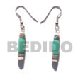 Natural Dangling Pastel Green Buri Seed Tube W/