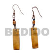 Natural Dangling Brown Lip Tiger   BFJ5007ER Shell Beads Shell Jewelry Shell Earrings