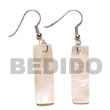 Natural Dangling 30x10mm hammer shelll BFJ5015ER Shell Beads Shell Jewelry Shell Earrings