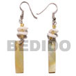 Natural Dangling 35mmx7mm mother of pearl Bar   BFJ5029ER Shell Beads Shell Jewelry Shell Earrings