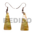 Natural Dangling Tall Pyramid mother of pearl BFJ5049ER Shell Beads Shell Jewelry Shell Earrings