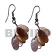 Natural Dangling 5 Pcs. 15mmx12mm Brownlip Ovals