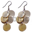 Natural Dangling 5 Pcs. Round 12mm mother of pearl BFJ5451ER Shell Beads Shell Jewelry Shell Earrings