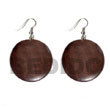 Natural Dangling Round 32mm natural Wood In Brown