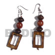 Natural Dangling 30mmx20mm BFJ5604ER Shell Beads Shell Jewelry Shell Earrings