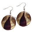 Natural Dangling Handpainted And BFJ5641ER Shell Beads Shell Jewelry Hand Painted Earrings