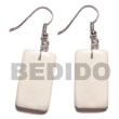 Natural Dangling 40mmx20mm Rectangular Carabao Bone