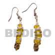 Natural Dangling Troca   Crystal BFJ692ER Shell Beads Shell Jewelry Shell Earrings