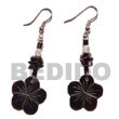 Natural Dangling 15mm Scallop BFJ707ER Shell Beads Shell Jewelry Shell Earrings