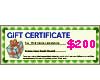 Natural Gift Certificate Worth $200 GIFT200 Shell Beads Shell Jewelry Gift Certificates Vouchers