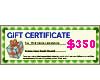 Natural Gift Certificate Worth $350 GIFT350 Shell Beads Shell Jewelry Gift Certificates Vouchers