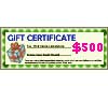 Natural Gift Certificate $500