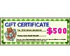 Natural Gift Certificate Worth $500 GIFT500 Shell Beads Shell Jewelry Gift Certificates Vouchers