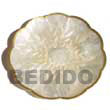 Natural Capiz Scalloped Shaped Plate BFJ010GD Shell Beads Shell Jewelry Capiz Shell Gifts And Decor Set