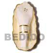 Natural Capiz Table Napkin Holder   BFJ022GD Shell Beads Shell Jewelry Capiz Shell Gifts And Decor Set