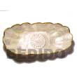 Natural Capiz Table Napkin Tray BFJ023GD Shell Beads Shell Jewelry Capiz Shell Gifts And Decor Set