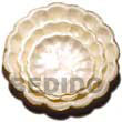 Natural Capiz Cake Stand   Brass   3 BFJ032GD Shell Beads Shell Jewelry Capiz Shell Gifts And Decor Set