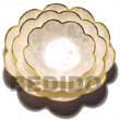 Natural Capiz Round Scallop Bowl   BFJ033GD Shell Beads Shell Jewelry Capiz Shell Gifts And Decor Set