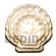 Natural Capiz Round Scallop Fruit Tray